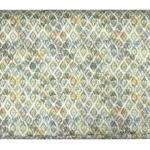 Siyarams festive collection printed pattern with hemp blended Green (Olive) color unstitched men's Kurta / sherwani / top fabric of 2 meters / VV2304