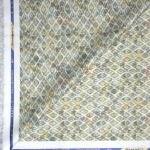 Siyarams festive collection printed pattern with hemp blended Green (Olive) color unstitched men's Kurta / sherwani / top fabric of 2 meters / VV2304