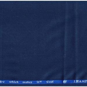 J.Hampstead Viscose Rayon Self Design French Navy Blue Trouser Fabric of 1.25 Mts / VV8207