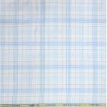 SIYARAM'S SUPERFINE BAMBOO GIZA WITH ANTI BACTERIA ( ANTI-CORONA ) SKY BLUE COLOUR CHECKERED UNSTITCHED SHIRT FABRIC - 1.6 METRES / VV6268