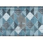 J.Hampstead 100% Pure Giza Cotton Printed pattern Multi colour Unstitched Shirt Fabric of 1.6 meters / VV2392AD