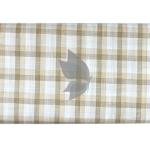 Raymond 100% Premium Cotton Beige Checkered Unstitched Shirt Fabric of 1.60 meters / VV2626