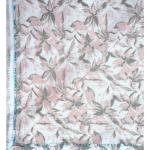 Weaves Empire 100% Genuine European Linen with 100 LEA count Peach colour Printed Unstitched Shirt Fabric - 1.60 Mts / VV2189