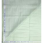 Weaves Empire 100% Linen Cotton with BATISTE Weaving Green Colour Plain Unstitched Shirt Fabric - 1.6 mts / VV1013