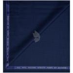 Raymond 100% Pure Wool (All Wool) Blue Color Matty with Stretch Unstitched Trouser Fabric - 1.30 Mts / VV2009