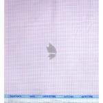 Siyaram's 100% Superfine Cotton Pink (Seashell) colour with Checkered Pattern Unstitched Shirt Fabric of 1.6 Mts / VV2359F