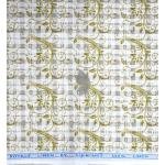 Siyaram's 100% Pure Linen 60 Lea Printed White colour Unstitched Shirt Fabric of 1.60 mts / VV2366I