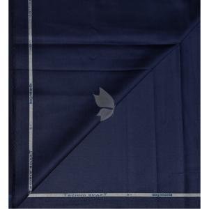 Raymond 100% Egyptian Giza Cotton (Premium Cotton) Navy Blue (Dark Blue) colour Plain Pattern Unstitched Shirt Fabric of 1.60 meters / VV2383W