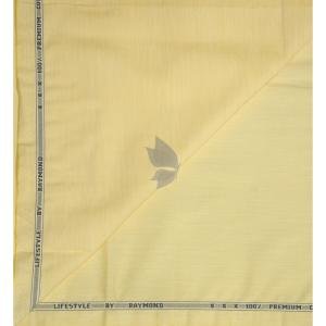 Raymond 100% Egyptian Giza Cotton (Premium Cotton) Amber (Gold) colour Plain Pattern Unstitched Shirt Fabric of 1.60 meters / VV2383A