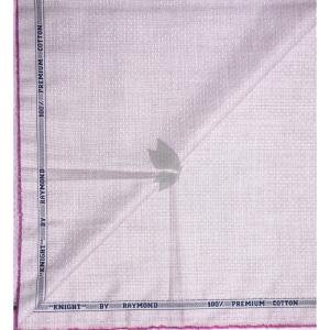 Raymond 100% Egyptian Giza Cotton Pink (Misty Rose) colour Jacquard Pattern Unstitched Shirt Fabric of 1.60 meters / VV2385L