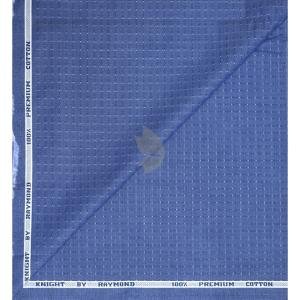 Raymond 100% Egyptian Giza Cotton Blue colour Jacquard Pattern Unstitched Shirt Fabric of 1.60 meters / VV2385K