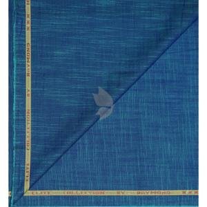Raymond 100% Egyptian Giza Cotton Blue (Steel Blue) colour Jacquard Pattern Unstitched Shirt Fabric of 1.60 meters / VV2385A