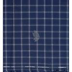 Raymond 100% Egyptian Giza Cotton (Premium Cotton) Dark Blue (Navy Blue) Checkered Pattern Unstitched Shirt Fabric of 1.60 meters / VV2387D