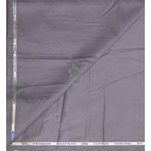 J.Hampstead Moretti Premium Egyptian Collection with 100% Giza Cotton Purple (Mauve) colour Plain Pattern Unstitched Shirt Fabric of 1.6 mts - Made In Italy / VV2449