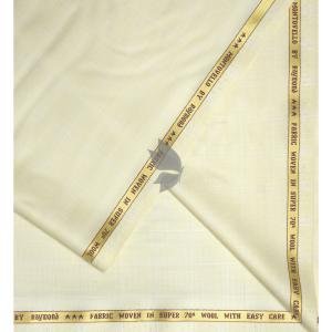 Raymond Super 70's Australian Merino Wool blended with 35% CATIONIC Checkered Pattern and Easy Care Lemon Yellow Colour Unstitched Suit Fabric of 3.5 Mts / VV2488