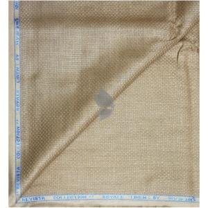 Siyaram's "Revista Collection" 100% Pure Royal Linen 60 Lea Jacquard Dark Beige colour Unstitched Shirt Fabric of 1.60 mts / VV2493