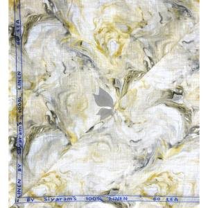 Siyaram's Royale Linen 100% Linen with 60 Lea count Digital Printed Multicolour Unstitched Shirt Fabric of 1.6 Meters / VV2503