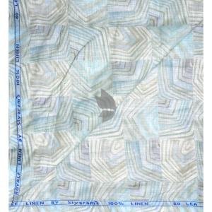 Siyaram's Royale Linen 100% Linen with 60 Lea count Digital Printed Multicolour Unstitched Shirt Fabric of 1.6 Meters / VV2366T