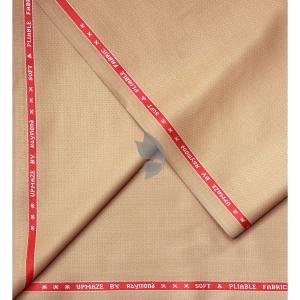 Raymond "Upmaze" collection, soft fabric Australian merino wool blended Beige colour, Jacquard pattern unstitched suit fabric of 3.5 Mts / VV2704