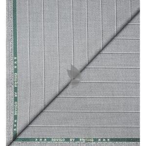 Raymond "Rovigo" collection Viscose blended fabric with Grey colour Striped pattern unstitched trouser fabric of 1.3 Mts / VV2721