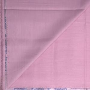 Siyaram's Egyptian Giza Cotton with Liquid Ammonia Finish Pink (Misty Rose) Plain Unstitched Shirt Fabric  - 1.60 meters / VV1038
