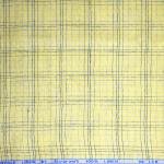 Siyaram's 100% Pure Linen 60 Lea Checkered Yellow (Lemon) Colour Unstitched Shirt Fabric - 1.60 Mts / VV1052