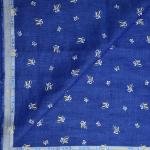 Siyaram's 100% Pure Linen 60 Lea Printed Blue Colour Unstitched Shirt Fabric - 1.60 Mts / VV1056