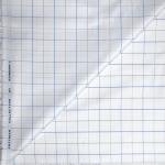 Siyaram's Jacquard Self Design Cotrich Collection White Checkered Shirt Fabric - 1.60 Mts / VV1079