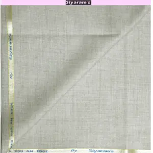 Siyaram's Viscose Blend Self Design Grey Colour Unstitched Trouser Fabric - 1.20 Mts / VV1084