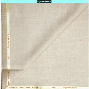 Siyaram's Viscose Blend Self Design Beige (Champagne) Colour Unstitched Trouser Fabric - 1.20 Mts / VV1088