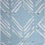 J.Hampstead Viscose Blended Crushable Light Blue (Pale Blue) Colour Printed Unstitched Shirt Fabric - 1.60 Meters / VV1096