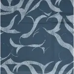 J.Hampstead Viscose Blended Crushable Blue (Slate) Colour Printed Unstitched Shirt Fabric - 1.60 Meters / VV1098