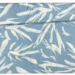 J.Hampstead Viscose Blended Crushable Light Blue (Pale Blue) Colour Printed Unstitched Shirt Fabric - 1.60 Meters / VV1100