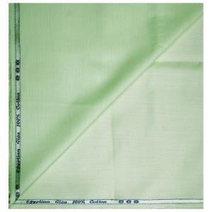 J.HAMPSTEAD 100% EGYPTIAN GIZA COTTON GREEN PLAIN UNSTITCHED SHIRT FABRIC - 1.60 MTS - J324 / VV1109