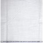 Weaves Empire 100% Linen Cotton White Unstiched Shirt Fabric - 1.6 Mts / VV1147