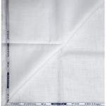 Weaves Empire 100% Linen Cotton White Unstiched Shirt Fabric - 1.6 Mts / VV1149