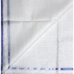 Weaves Empire 100% Linen Cotton White Unstiched Shirt Fabric - 1.6 Mts / VV1150