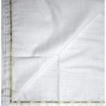 Weaves Empire 100% Linen Cotton White Unstiched Shirt Fabric - 1.6 Mts / VV1154
