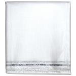 Weaves Empire 100% Linen Cotton White Unstiched Shirt Fabric - 1.6 Mts / VV1155
