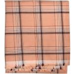J. Hampstead Premium 100% Giza Cotton Peach Checkered Shirt Fabric 1.6 Mts / VV1185