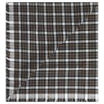 J. Hampstead 100% Giza Cotton Brown Checkered Shirt Fabric 1.6 Mts / VV1194