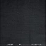 J.HAMPSTEAD JET BLACK TERRON RAYON BLENDED UNSTITCHED SUIT FABRIC - 3.75 MTS / VV153