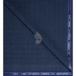 Raymond 100% Pure Wool (All Wool) Blue Color Striped with Stretch Unstitched trouser Fabric - 1.30 Mts / VV2004