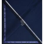 Raymond 100% Pure Wool (All Wool) Royal Blue Color Checkered with Stretch Unstitched Suit Fabric - 3.25 Mts / VV2014