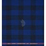 Raymond 100% Pure Wool (All Wool) Thick Royal Blue Color Checkered Unstitched Suit Fabric - 3 Mts / VV2052
