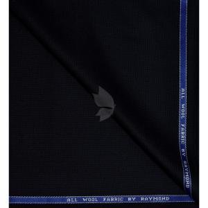 Raymond 100% Pure Wool (All Wool) Jacquard Black Color Unstitched Trouser Fabric - 1.3 Mts / VV2056