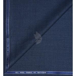 Raymond 100% Pure Wool (All Wool) Jacquard Blue Color Unstitched Trouser Fabric - 1.3 Mts / VV2063