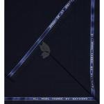 Raymond 100% Pure Wool (All Wool) Striped Navy Blue Color Unstitched Suit Fabric - 3.5 Mts / VV2070