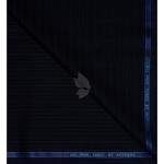 Raymond 100% Pure Wool (All Wool) Striped Navy Blue Color Unstitched Trouser Fabric - 1.3 Mts / VV2081