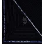 Raymond 100% Pure Wool (All Wool) Striped Navy Blue Color Unstitched Suit Fabric - 3 Mts / VV2084